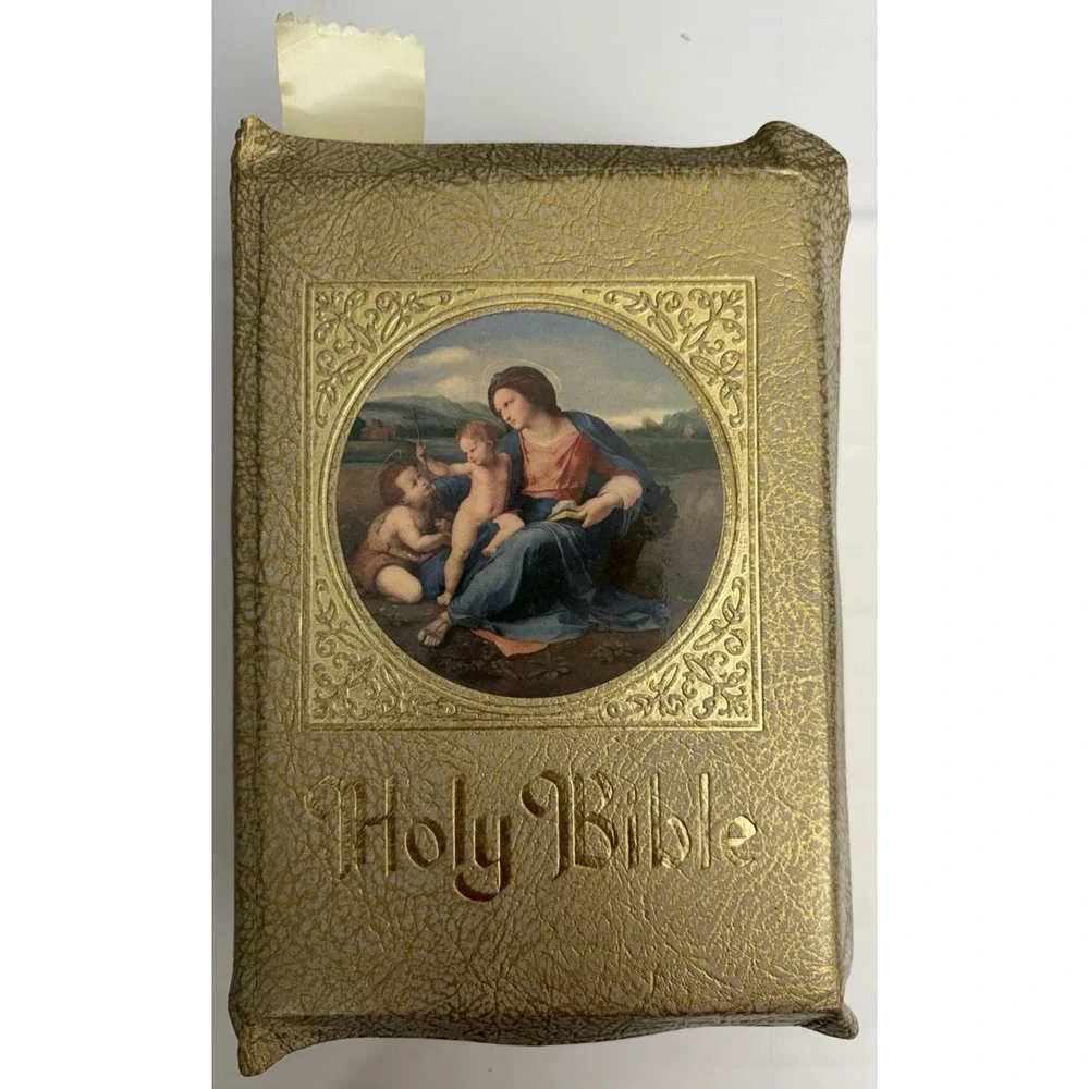Vintage Holy Bible The Family Rosary Commemorative Edition The Marian Year 1957